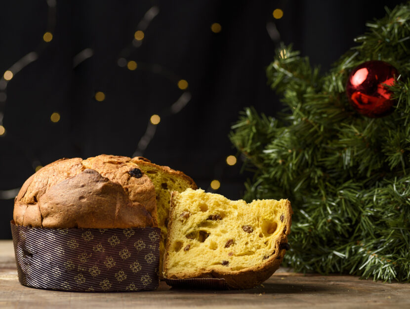 Panettone all'ananas con crema di marroni