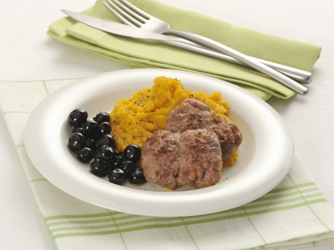 Salamelle con zucca e mirtilli