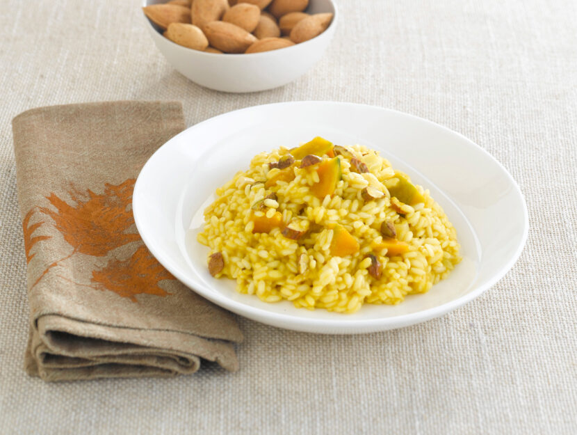 Risotto zucca e mandorle