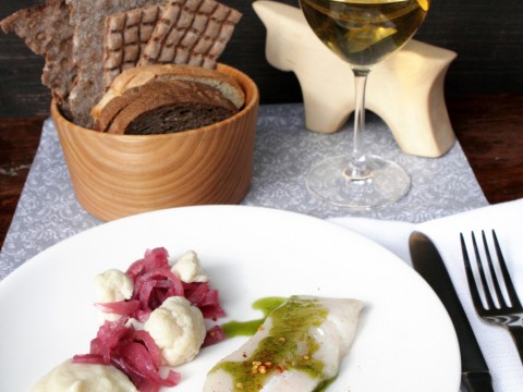 Filetto di merluzzo con purè di cavolfiore