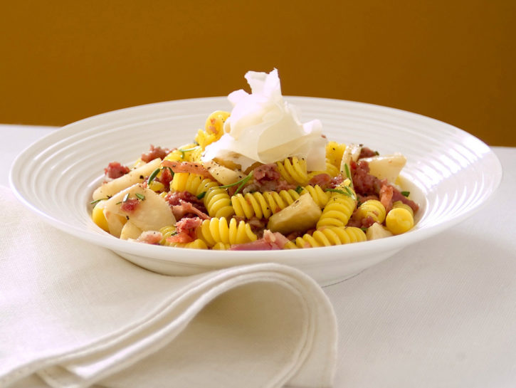 Fusilli con salsiccia e ceci