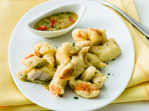 Straccetti di pollo in pastella allo zenzero