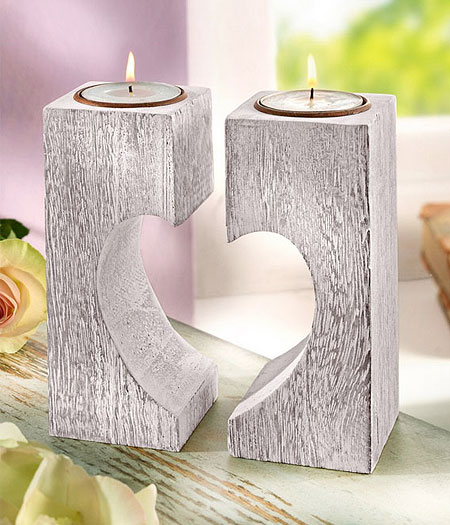 Il portacandele shabby