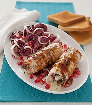 Involtini di tacchino al radicchio