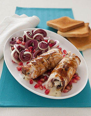 Involtini di tacchino al radicchio