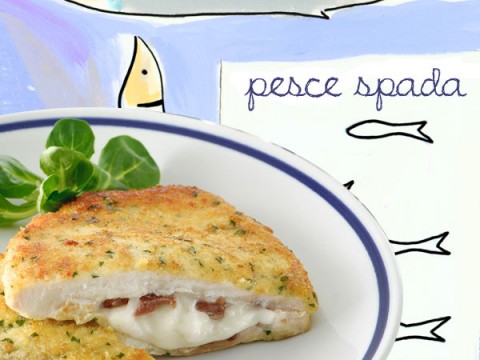 Cotolette di pesce spada filanti
