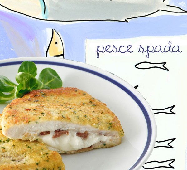 Cotolette di pesce spada filanti