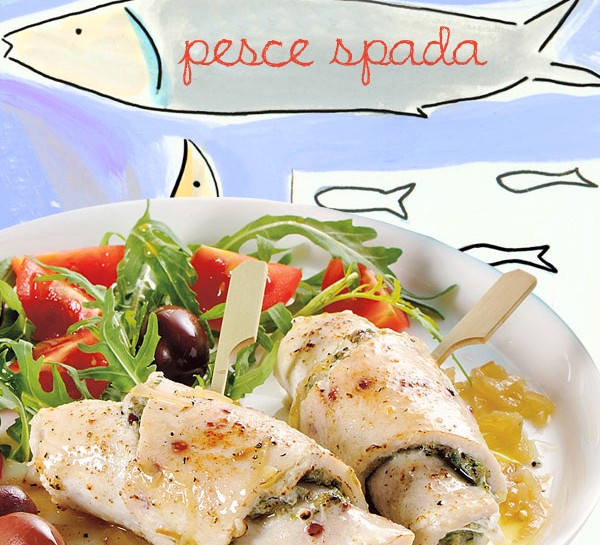 Involtini di pesce spada con pesto