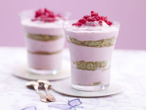 Crema di lamponi al pistacchio