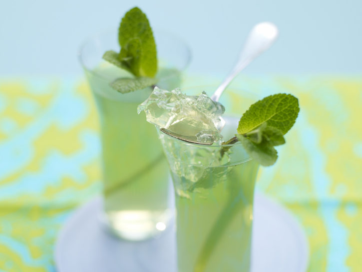 Gelatina di tè alla menta