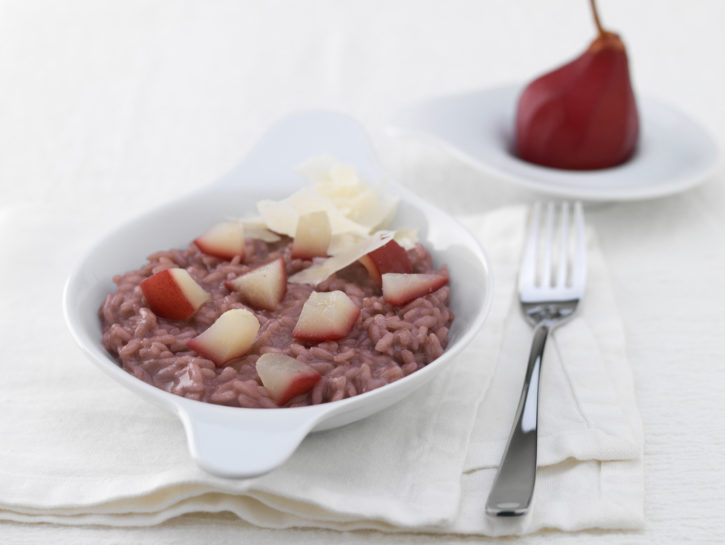 Risotto al barolo con raschera