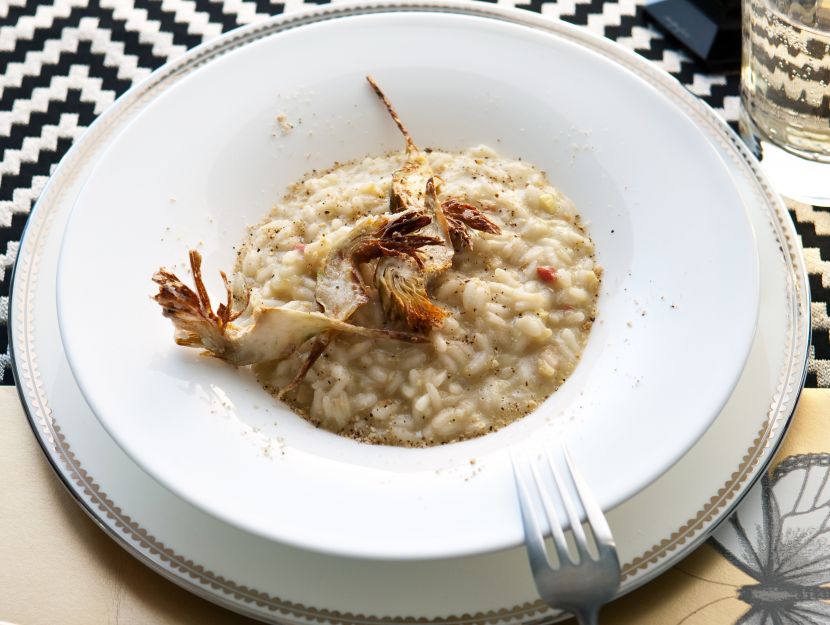 risotto-con-crema-di-carciofi