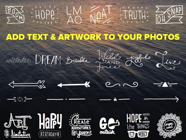 5 app per scrivere sulle fotografie