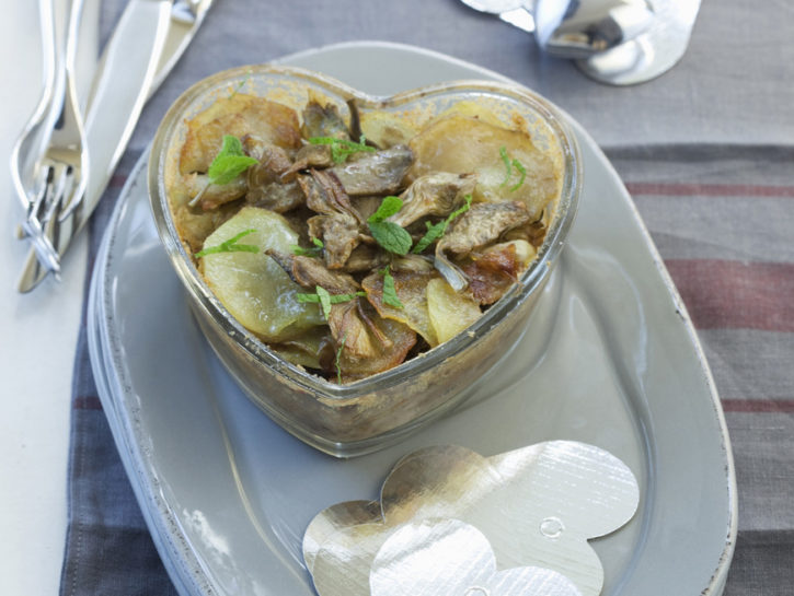 Gateau di patate e carciofi
