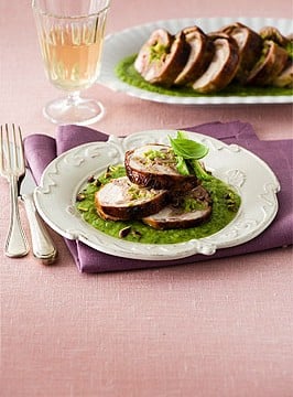 Rollè di coniglio agli asparagi