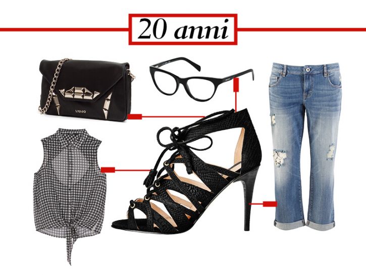 A 20 anni tacco sexy, look da ragazzina