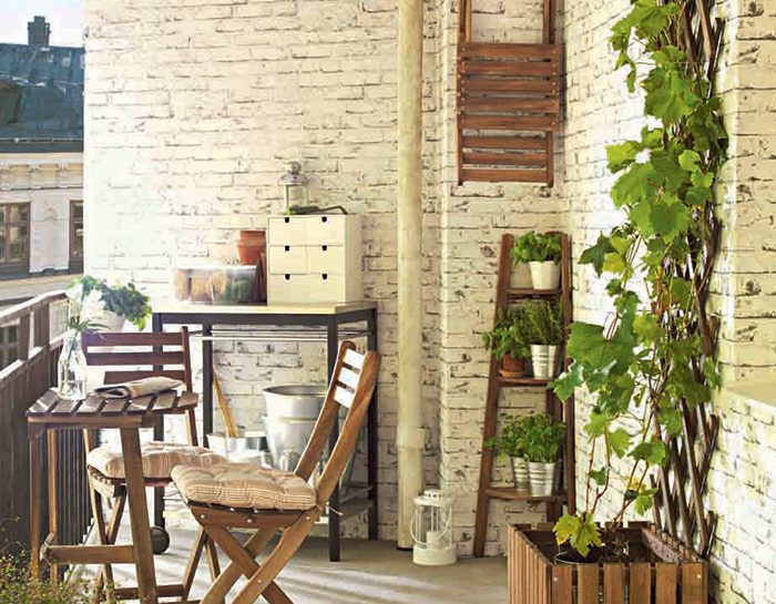 Mini arredi per il balcone