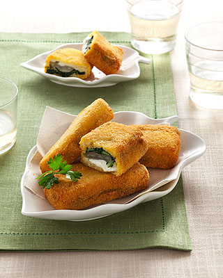 Coste in carrozza con acciughe