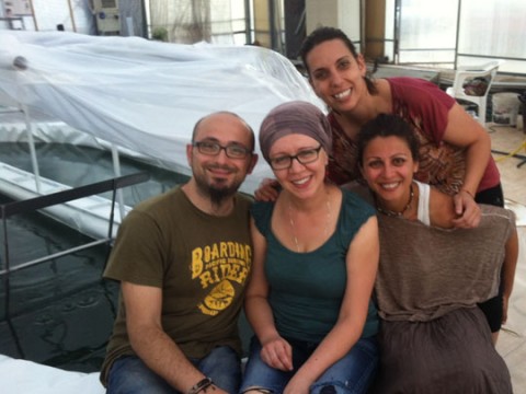 Flavia, Danila, Simona e la focaccia alla spirulina