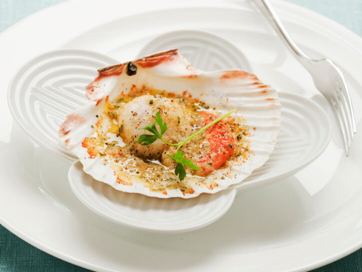 Capesante gratinate in forno