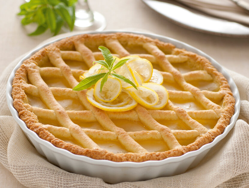 Crostata con crema al limone