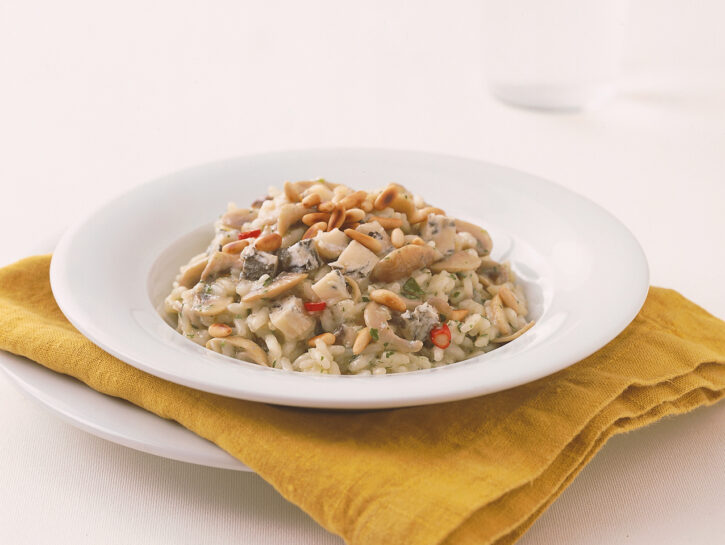 Risotto gorgonzola e funghi