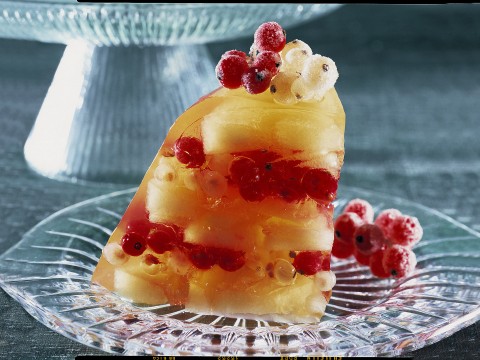 Aspic di ribes e melone invernale
