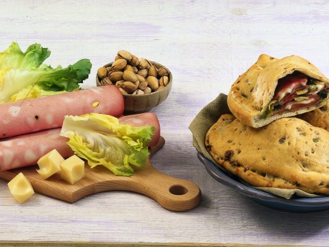 Calzone ricco ai pistacchi