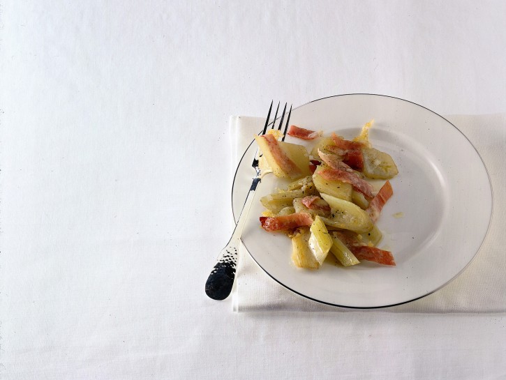 Cardi alla pancetta affumicata
