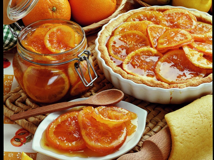 Crostata con marmellata di arance