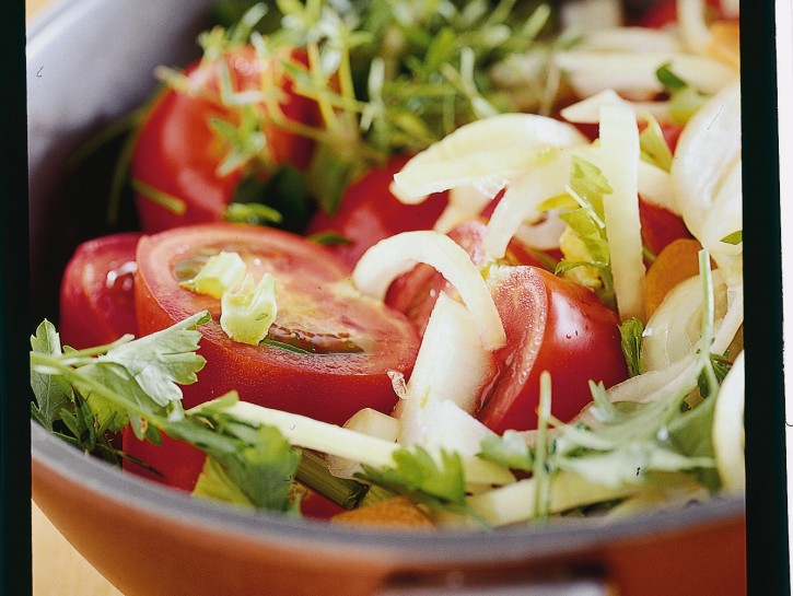 Fettuccine con salsa alla santoreggia