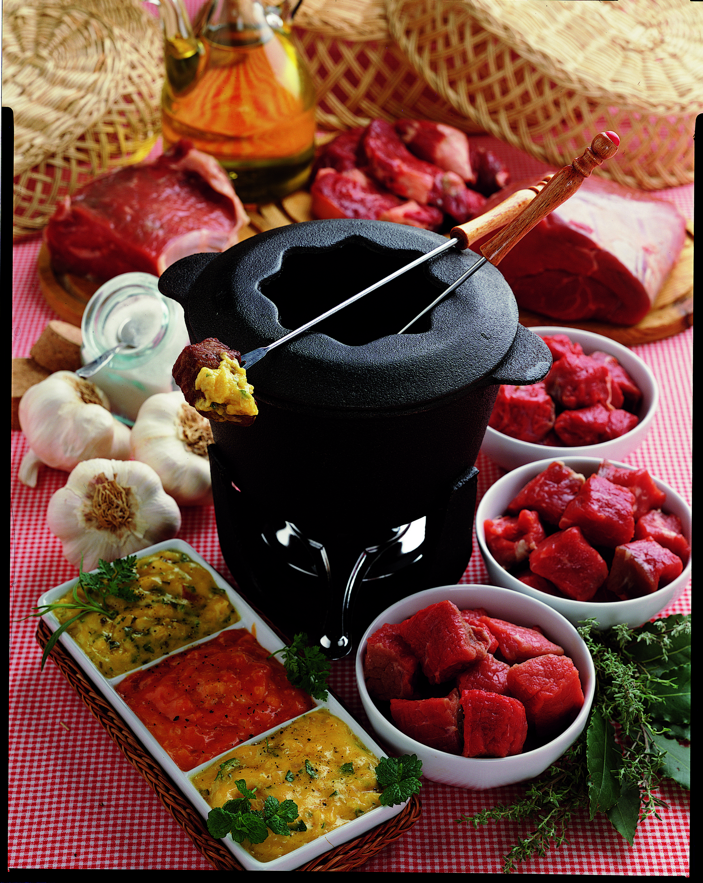Fondue Fountain and vafli