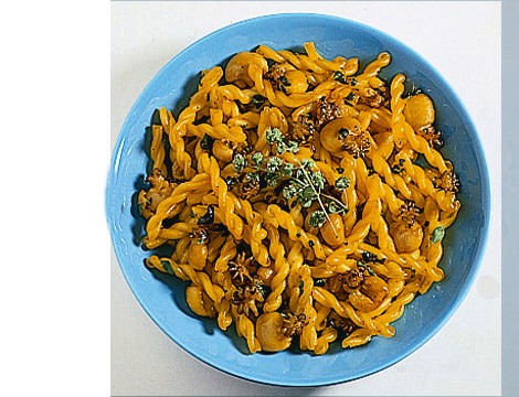 Gemelli con seppioline allo zafferano