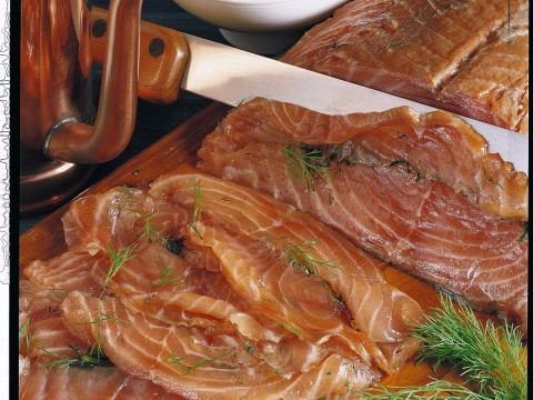 Il salmone marinato all'aneto