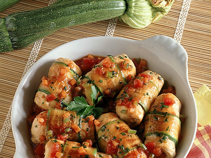 Involtini di tacchino al pomodoro