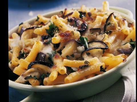 Maccheroni e melanzane