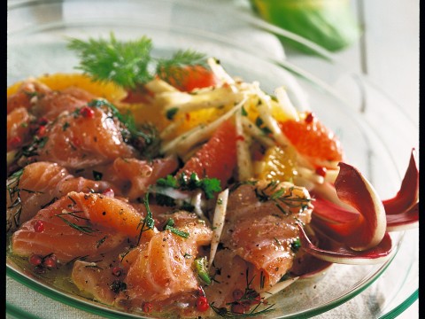 Marinata di salmone agli agrumi