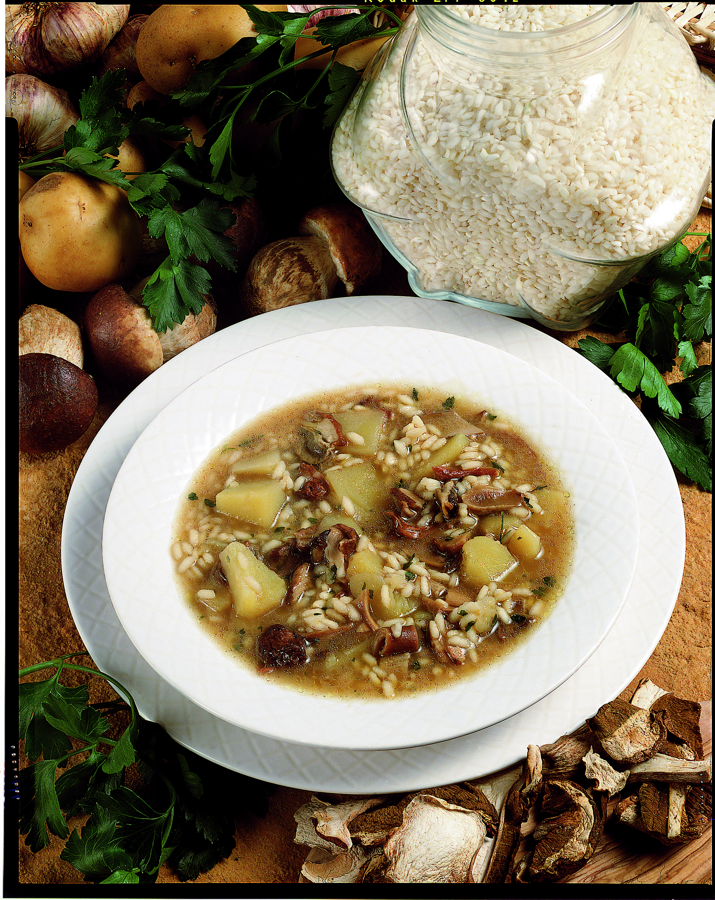 Ricetta Minestra di riso e funghi - Donna Moderna