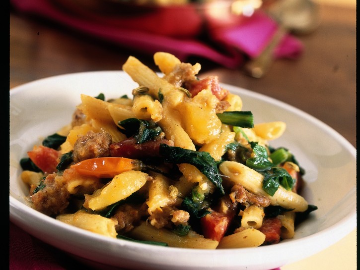 Pennette alla calabrese con verdure piccanti