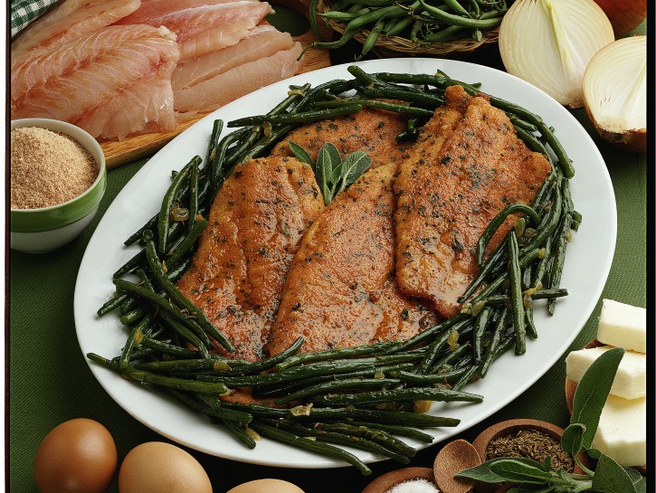 Pesce persico alla salvia