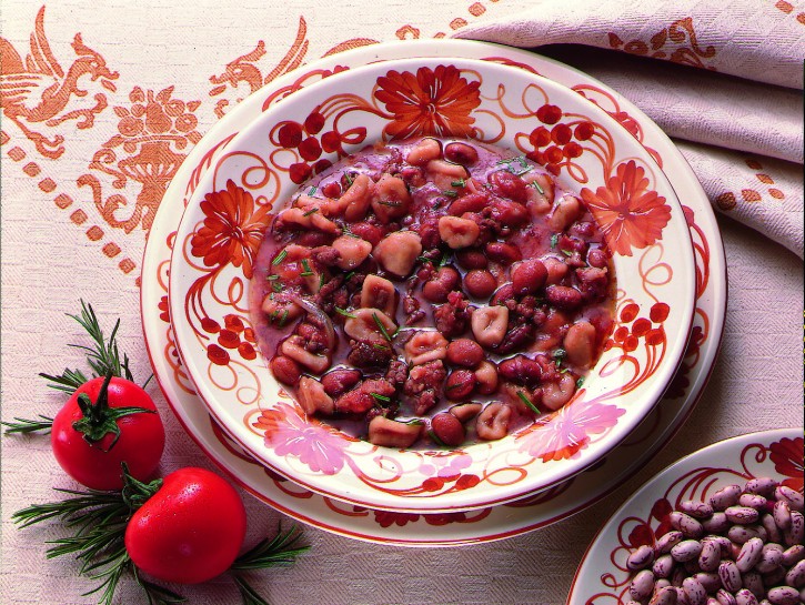 Pisarei e fasò (gnocchetti e fagioli)