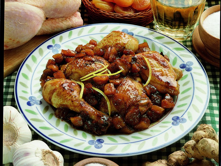 Pollo alle albicocche