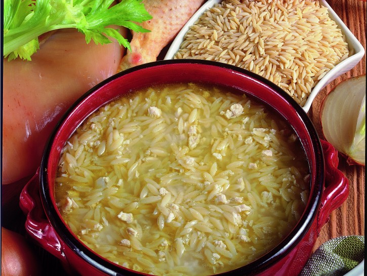 Risoni in brodo di cappone