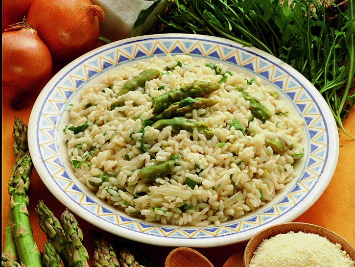 Risotto asparagi e rucola