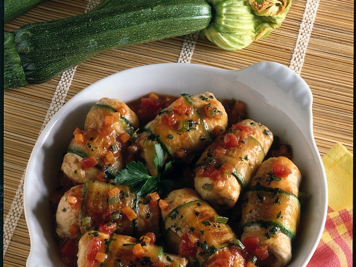 Rotolini di tacchino e zucchine