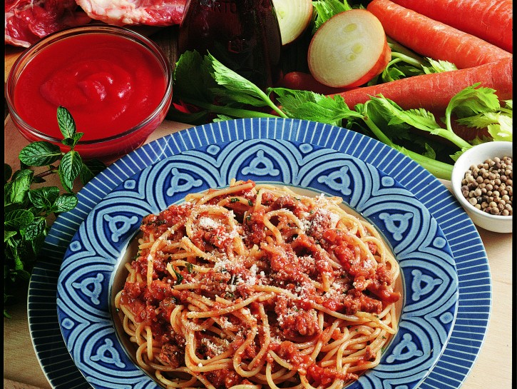 Spaghetti al ragù di capretto