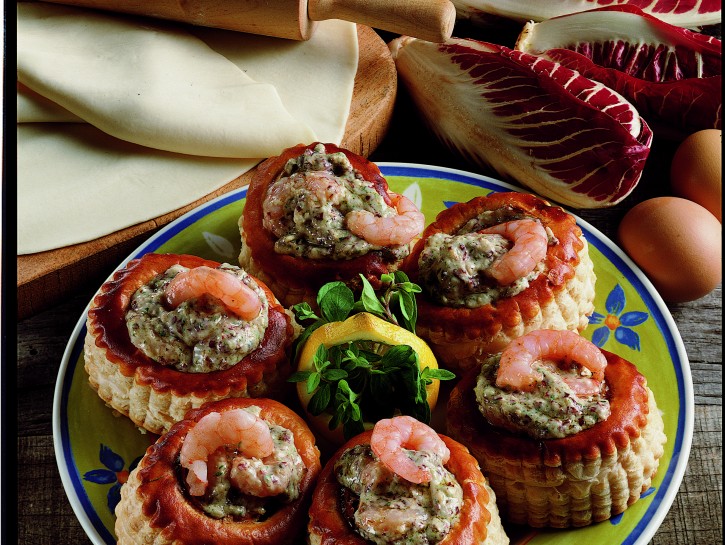 Vol-au-vent ai gamberi