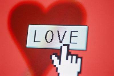 Love symbol as computer graphic