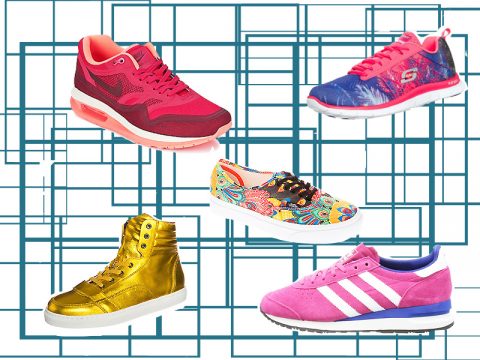 Sneakers colorate per l'inverno