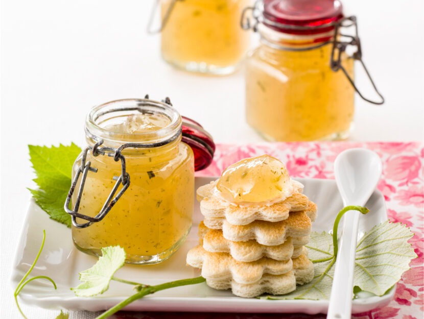 Gelatina di uva, lime e rosmarino